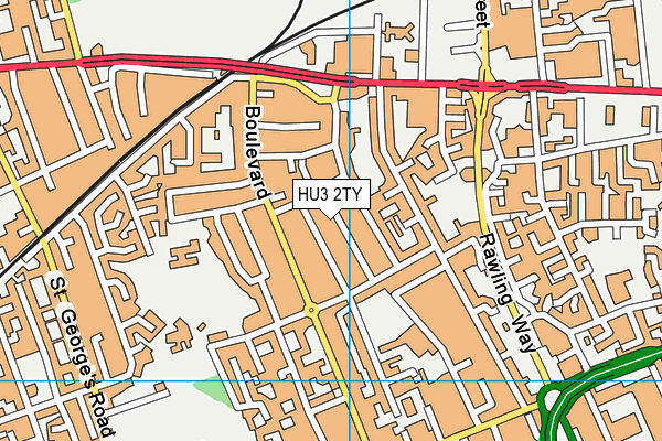 HU3 2TY map - OS VectorMap District (Ordnance Survey) HU3 2TY map - OS VectorMap District (Ordnance Survey)