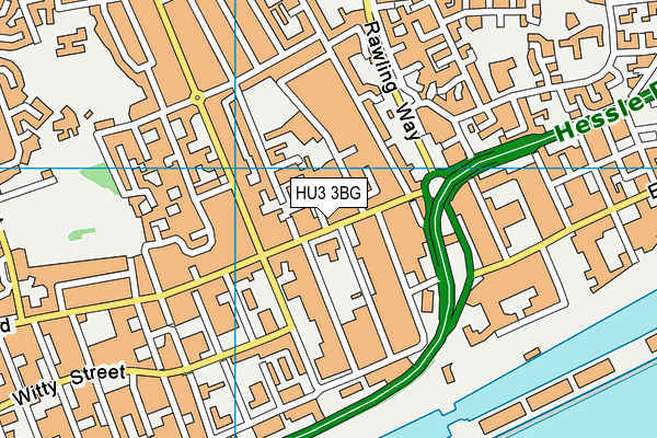 HU3 3BG map - OS VectorMap District (Ordnance Survey) HU3 3BG map - OS VectorMap District (Ordnance Survey)