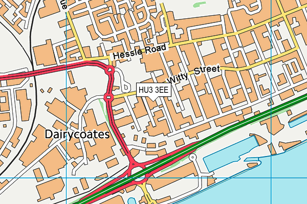 HU3 3EE map - OS VectorMap District (Ordnance Survey) HU3 3EE map - OS VectorMap District (Ordnance Survey)