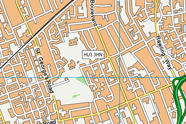 HU3 3HN map - OS VectorMap District (Ordnance Survey) HU3 3HN map - OS VectorMap District (Ordnance Survey)