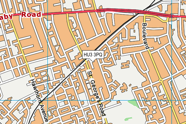 HU3 3PQ map - OS VectorMap District (Ordnance Survey) HU3 3PQ map - OS VectorMap District (Ordnance Survey)