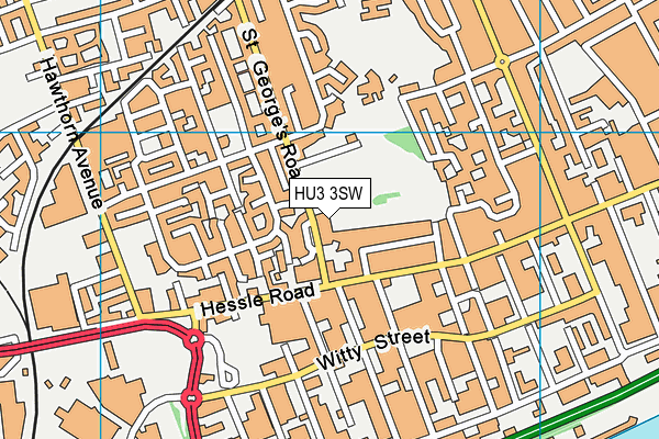 HU3 3SW map - OS VectorMap District (Ordnance Survey) HU3 3SW map - OS VectorMap District (Ordnance Survey)