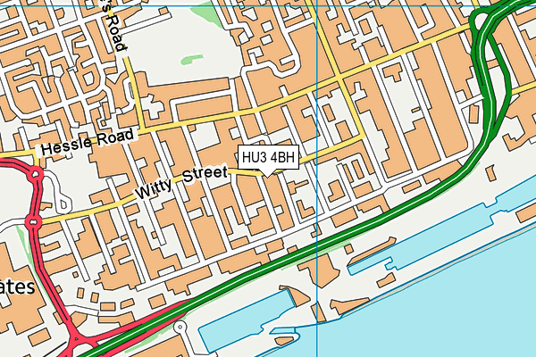 HU3 4BH map - OS VectorMap District (Ordnance Survey) HU3 4BH map - OS VectorMap District (Ordnance Survey)