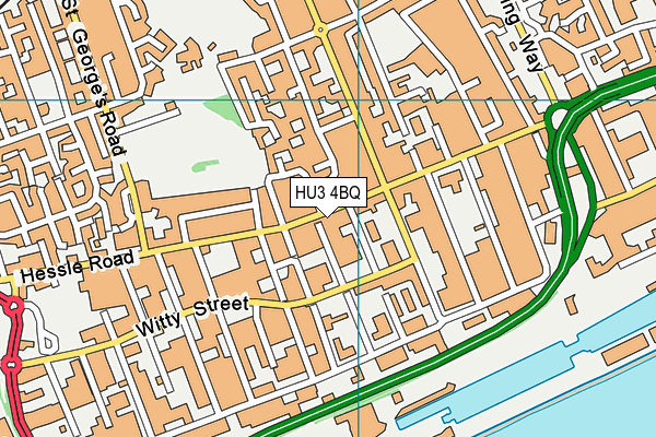 HU3 4BQ map - OS VectorMap District (Ordnance Survey) HU3 4BQ map - OS VectorMap District (Ordnance Survey)