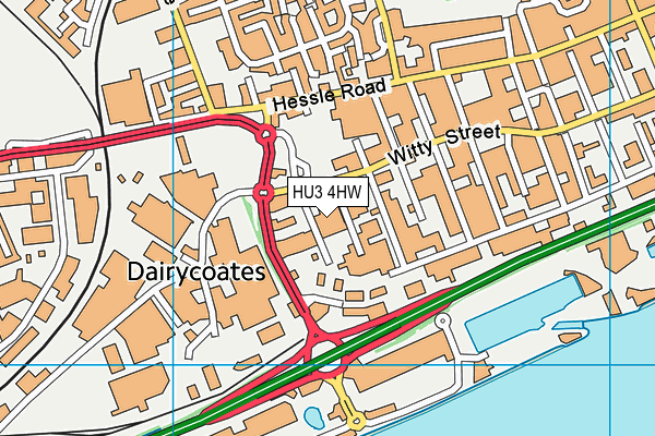 HU3 4HW map - OS VectorMap District (Ordnance Survey) HU3 4HW map - OS VectorMap District (Ordnance Survey)