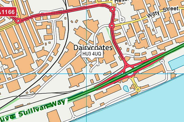 HU3 4UQ map - OS VectorMap District (Ordnance Survey) HU3 4UQ map - OS VectorMap District (Ordnance Survey)