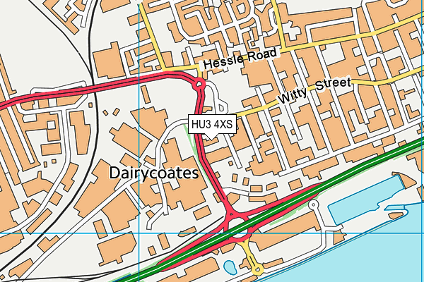 HU3 4XS map - OS VectorMap District (Ordnance Survey) HU3 4XS map - OS VectorMap District (Ordnance Survey)