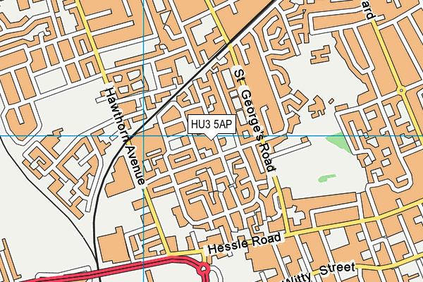 HU3 5AP map - OS VectorMap District (Ordnance Survey) HU3 5AP map - OS VectorMap District (Ordnance Survey)