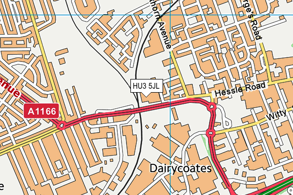 HU3 5JL map - OS VectorMap District (Ordnance Survey) HU3 5JL map - OS VectorMap District (Ordnance Survey)