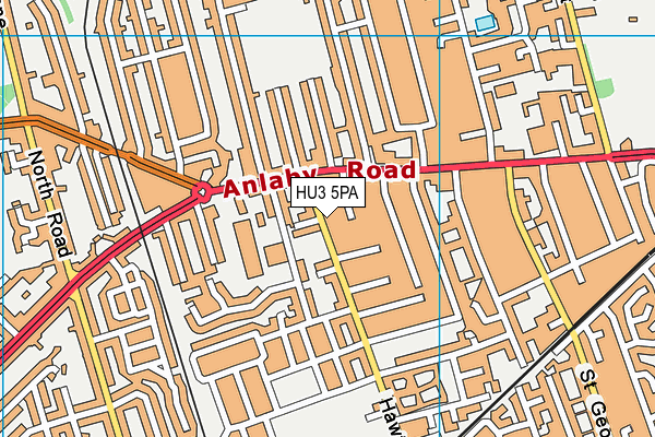 HU3 5PA map - OS VectorMap District (Ordnance Survey) HU3 5PA map - OS VectorMap District (Ordnance Survey)