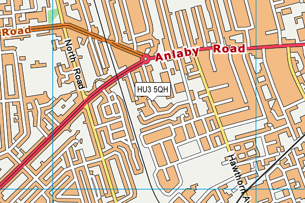 HU3 5QH map - OS VectorMap District (Ordnance Survey) HU3 5QH map - OS VectorMap District (Ordnance Survey)