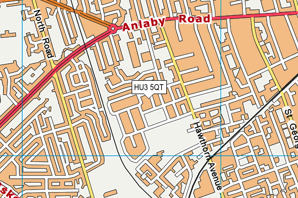 HU3 5QT map - OS VectorMap District (Ordnance Survey) HU3 5QT map - OS VectorMap District (Ordnance Survey)