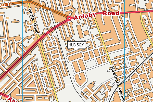 HU3 5QY map - OS VectorMap District (Ordnance Survey) HU3 5QY map - OS VectorMap District (Ordnance Survey)