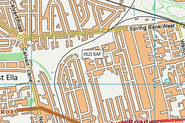HU3 6AF map - OS VectorMap District (Ordnance Survey) HU3 6AF map - OS VectorMap District (Ordnance Survey)