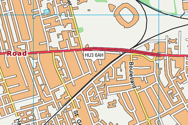 HU3 6AH map - OS VectorMap District (Ordnance Survey) HU3 6AH map - OS VectorMap District (Ordnance Survey)