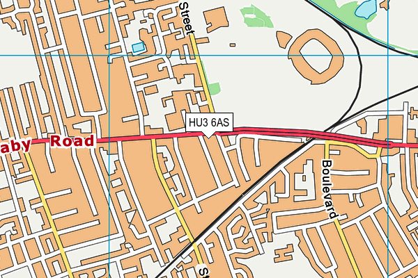 HU3 6AS map - OS VectorMap District (Ordnance Survey) HU3 6AS map - OS VectorMap District (Ordnance Survey)