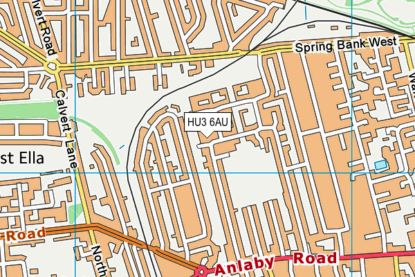 HU3 6AU map - OS VectorMap District (Ordnance Survey) HU3 6AU map - OS VectorMap District (Ordnance Survey)