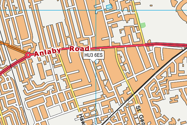 HU3 6ES map - OS VectorMap District (Ordnance Survey) HU3 6ES map - OS VectorMap District (Ordnance Survey)
