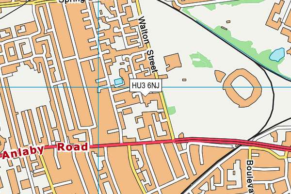 HU3 6NJ map - OS VectorMap District (Ordnance Survey) HU3 6NJ map - OS VectorMap District (Ordnance Survey)