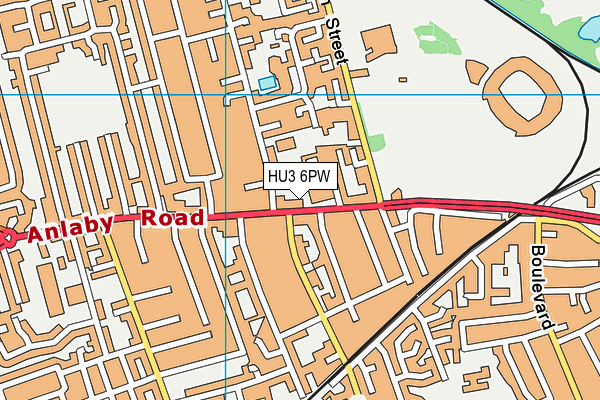 HU3 6PW map - OS VectorMap District (Ordnance Survey) HU3 6PW map - OS VectorMap District (Ordnance Survey)