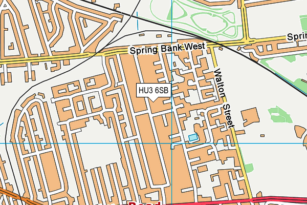HU3 6SB map - OS VectorMap District (Ordnance Survey) HU3 6SB map - OS VectorMap District (Ordnance Survey)