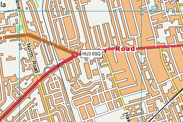 HU3 6SQ map - OS VectorMap District (Ordnance Survey) HU3 6SQ map - OS VectorMap District (Ordnance Survey)