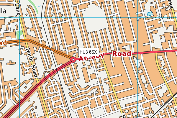 HU3 6SX map - OS VectorMap District (Ordnance Survey) HU3 6SX map - OS VectorMap District (Ordnance Survey)