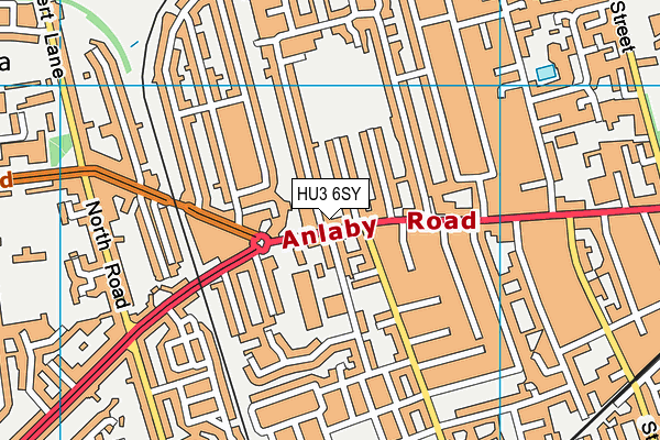 HU3 6SY map - OS VectorMap District (Ordnance Survey) HU3 6SY map - OS VectorMap District (Ordnance Survey)