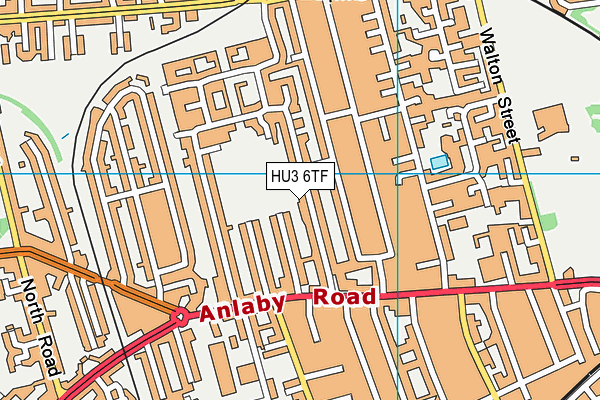 HU3 6TF map - OS VectorMap District (Ordnance Survey) HU3 6TF map - OS VectorMap District (Ordnance Survey)