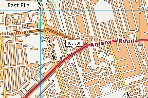 HU3 6UH map - OS VectorMap District (Ordnance Survey) HU3 6UH map - OS VectorMap District (Ordnance Survey)