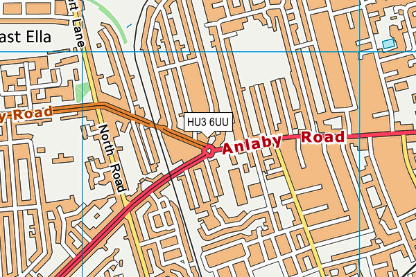 HU3 6UU map - OS VectorMap District (Ordnance Survey) HU3 6UU map - OS VectorMap District (Ordnance Survey)