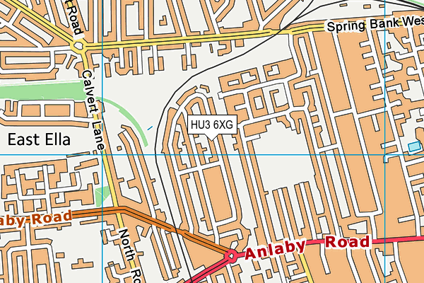 HU3 6XG map - OS VectorMap District (Ordnance Survey) HU3 6XG map - OS VectorMap District (Ordnance Survey)