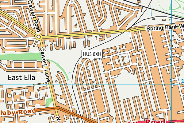 HU3 6XH map - OS VectorMap District (Ordnance Survey) HU3 6XH map - OS VectorMap District (Ordnance Survey)