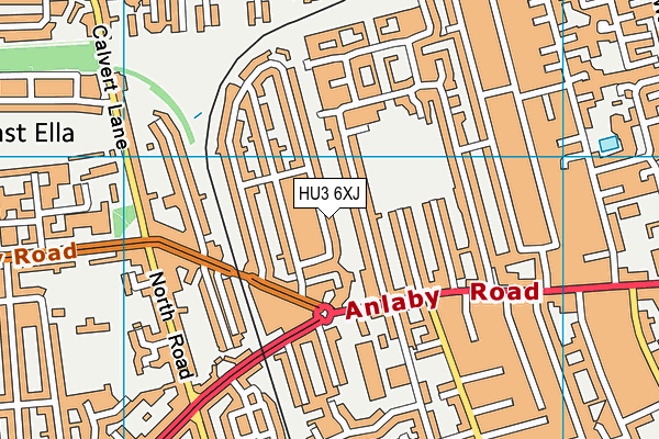 HU3 6XJ map - OS VectorMap District (Ordnance Survey) HU3 6XJ map - OS VectorMap District (Ordnance Survey)
