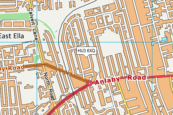 HU3 6XQ map - OS VectorMap District (Ordnance Survey) HU3 6XQ map - OS VectorMap District (Ordnance Survey)