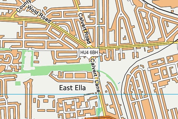 HU4 6BH map - OS VectorMap District (Ordnance Survey) HU4 6BH map - OS VectorMap District (Ordnance Survey)