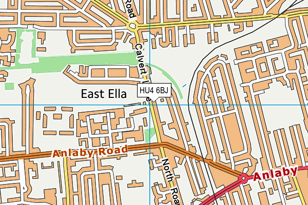 HU4 6BJ map - OS VectorMap District (Ordnance Survey) HU4 6BJ map - OS VectorMap District (Ordnance Survey)