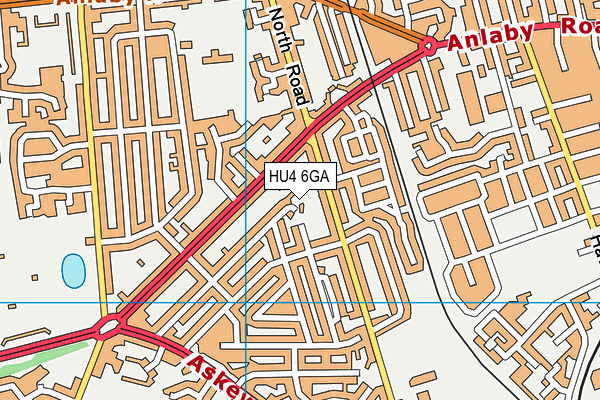 HU4 6GA map - OS VectorMap District (Ordnance Survey) HU4 6GA map - OS VectorMap District (Ordnance Survey)