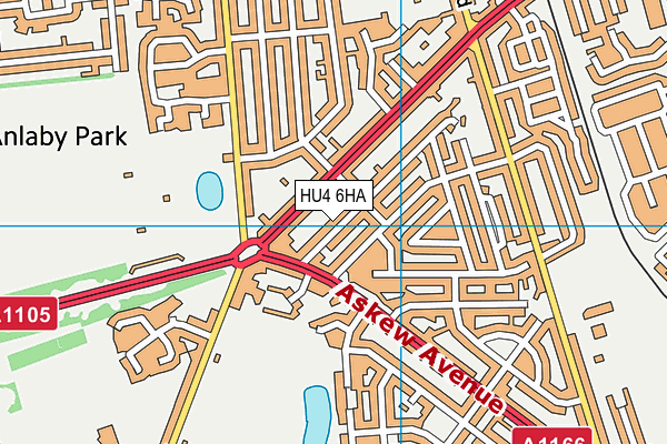 HU4 6HA map - OS VectorMap District (Ordnance Survey) HU4 6HA map - OS VectorMap District (Ordnance Survey)