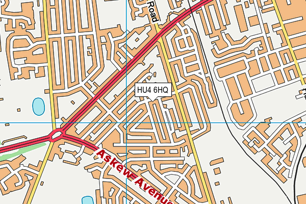 HU4 6HQ map - OS VectorMap District (Ordnance Survey)
