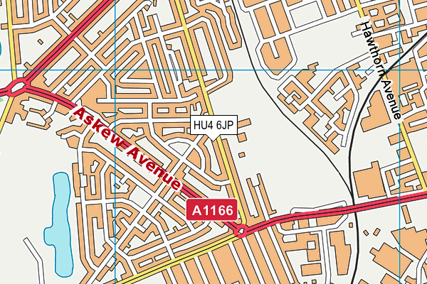 HU4 6JP map - OS VectorMap District (Ordnance Survey) HU4 6JP map - OS VectorMap District (Ordnance Survey)