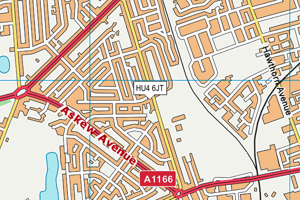 HU4 6JT map - OS VectorMap District (Ordnance Survey) HU4 6JT map - OS VectorMap District (Ordnance Survey)