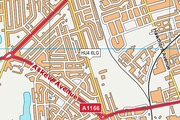 HU4 6LG map - OS VectorMap District (Ordnance Survey) HU4 6LG map - OS VectorMap District (Ordnance Survey)