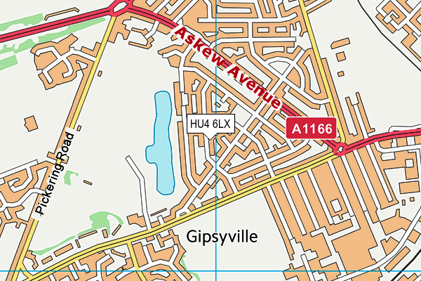 HU4 6LX map - OS VectorMap District (Ordnance Survey) HU4 6LX map - OS VectorMap District (Ordnance Survey)