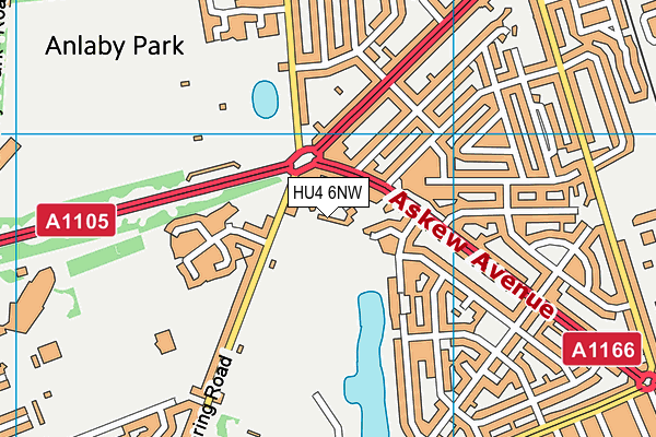 HU4 6NW map - OS VectorMap District (Ordnance Survey) HU4 6NW map - OS VectorMap District (Ordnance Survey)