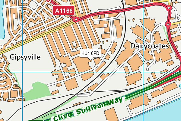 HU4 6PD map - OS VectorMap District (Ordnance Survey) HU4 6PD map - OS VectorMap District (Ordnance Survey)