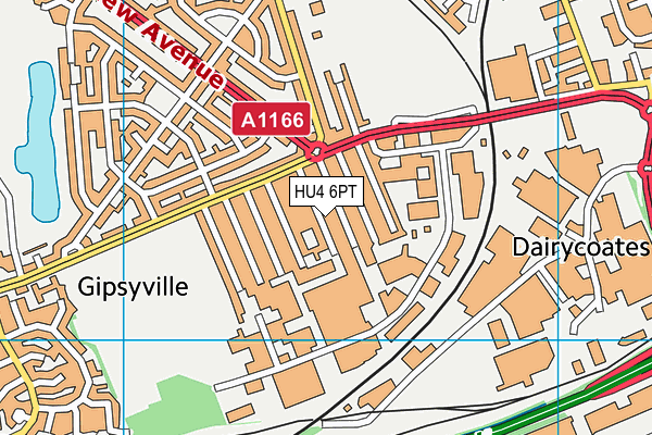 HU4 6PT map - OS VectorMap District (Ordnance Survey) HU4 6PT map - OS VectorMap District (Ordnance Survey)