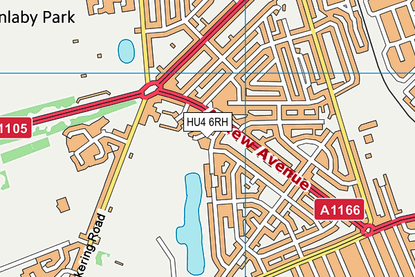 HU4 6RH map - OS VectorMap District (Ordnance Survey) HU4 6RH map - OS VectorMap District (Ordnance Survey)