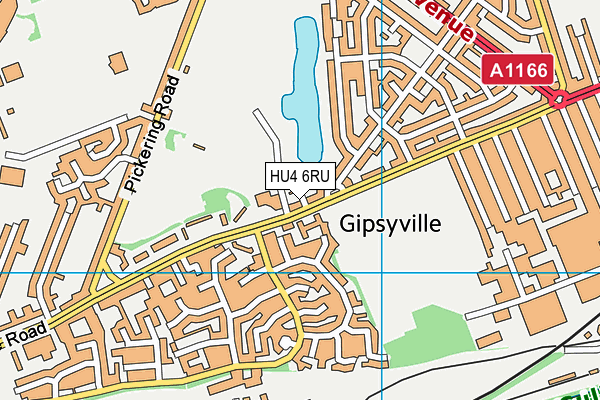 HU4 6RU map - OS VectorMap District (Ordnance Survey) HU4 6RU map - OS VectorMap District (Ordnance Survey)