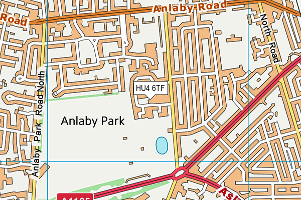 HU4 6TF map - OS VectorMap District (Ordnance Survey) HU4 6TF map - OS VectorMap District (Ordnance Survey)